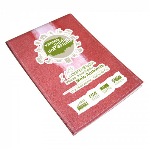 Bloco de Anotações Capa em Retalhos de Banner