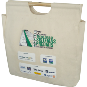 ecobag bolsa alça madeira