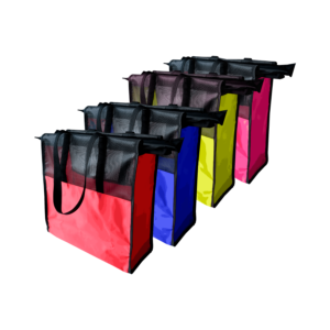 Kit com quatro Ecobags para compras no Mercado