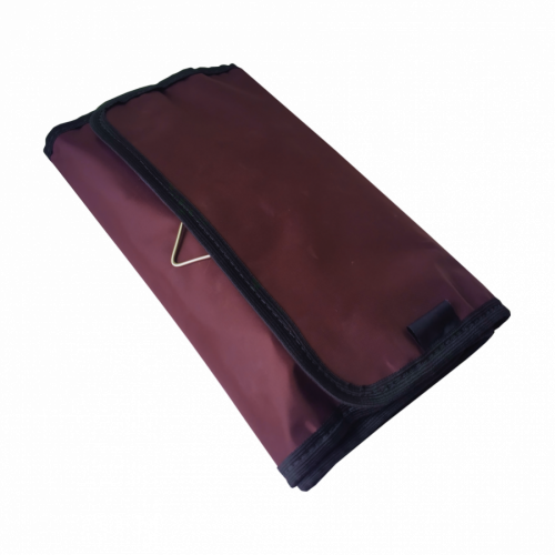 Necessaire Dobrável com várias divisórias.