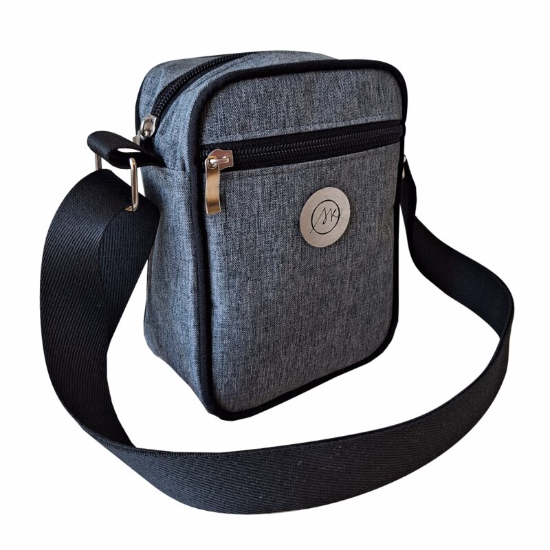 Shouder Bag Mini Cinza Mescla SK — 12 x 17 x 6 cm