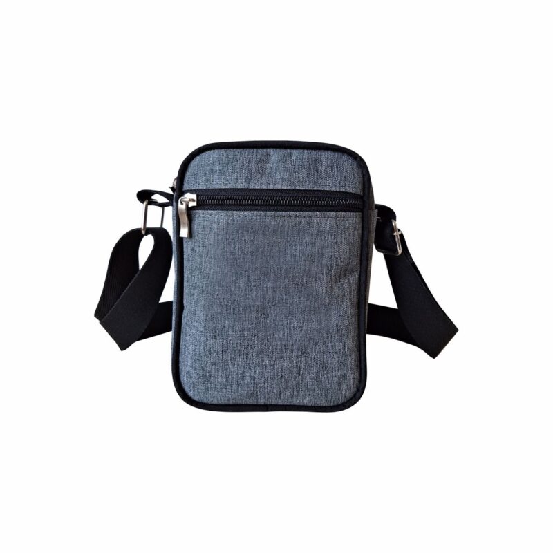 Shouder Bag Mini Cinza Mescla  12x17x6 cm
