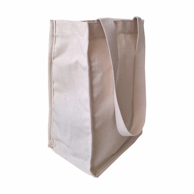 Wine Bag Cru em Lona para Quatro Garrafas SK − 22 x 33 x 16 cm - Imagem 3