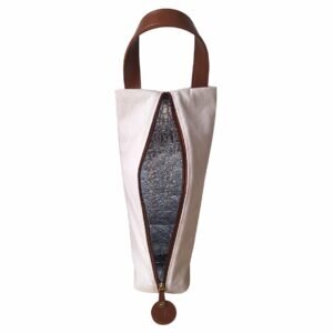 WineBag Ziper Vertical em Lona 8x36x8cm SK - Imagem 2