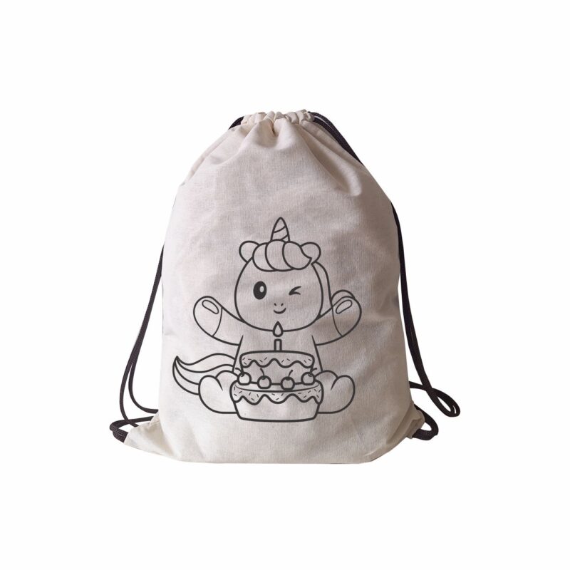 Sacochila em Lona Cru 25X35
