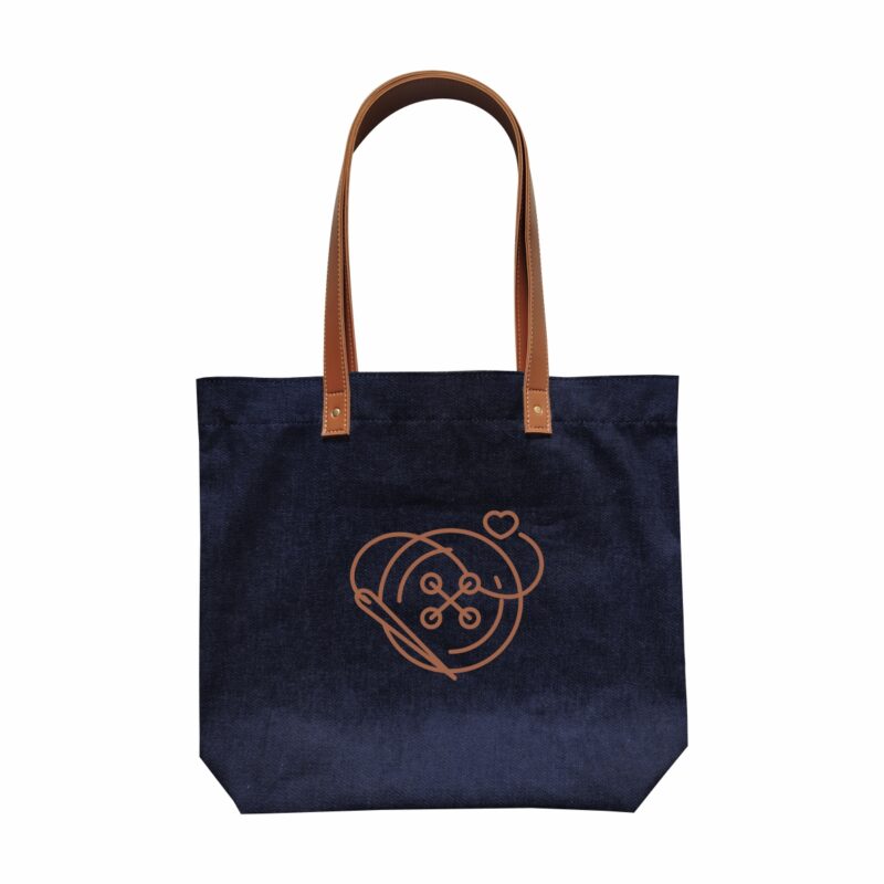 Ecobag 30x34x10 alça em couro Ecológico