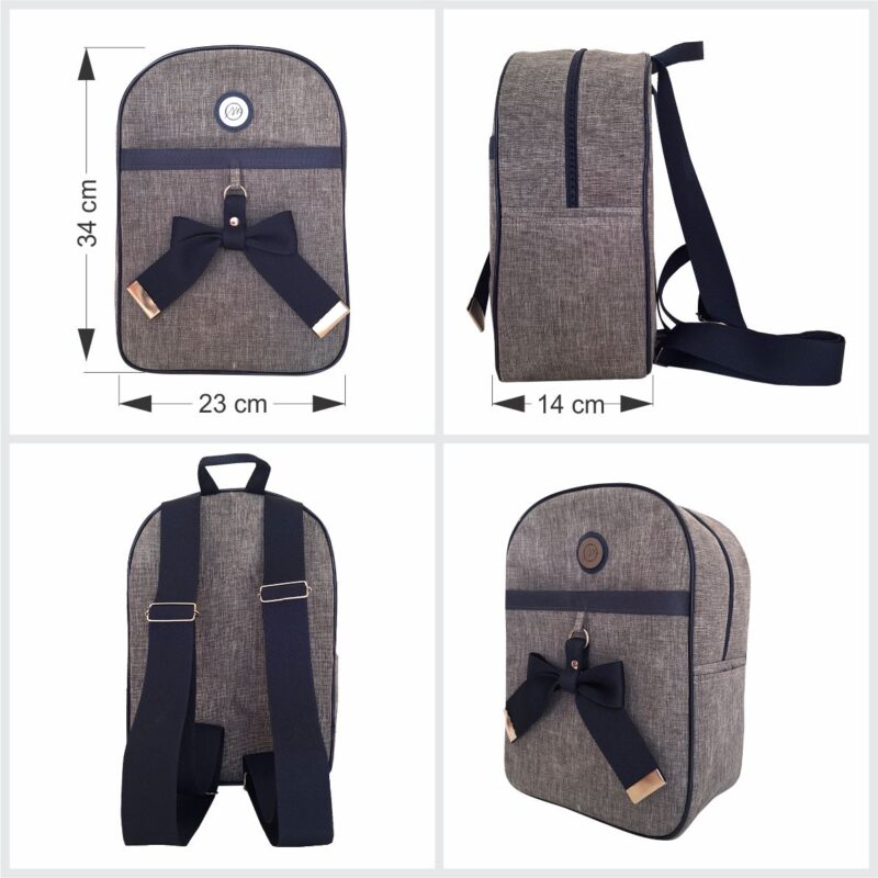 Bolsa Kit Maternidade 3 Peças Para Menino Azul Marinho - Imagem 6