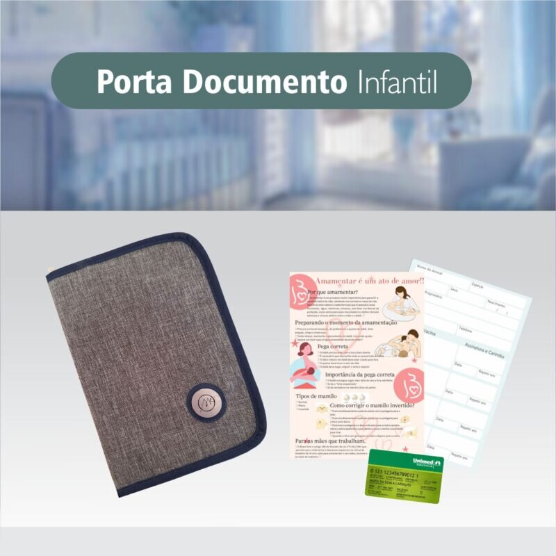 Bolsa Kit Maternidade 5 Peças Para Menino Azul Marinho - Imagem 6