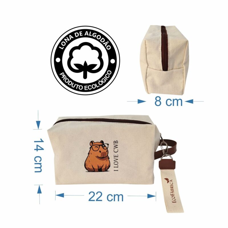 Necessaire Box 22x14x8 Capivara ML - Imagem 5