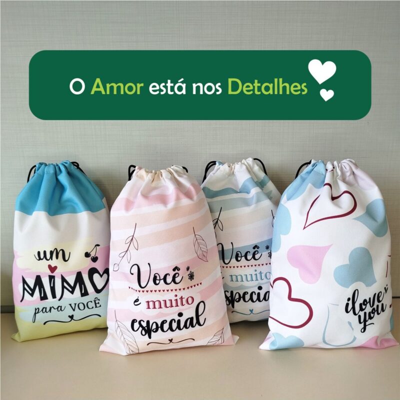 KIT 10 un Saquinho Presente 20X30 ML - Imagem 2