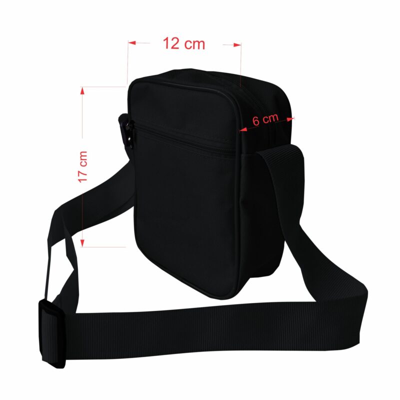 KIT com 5 Shouder Bag Mini Preta 12x17x6 cm PERSONALIZADAS - Imagem 3