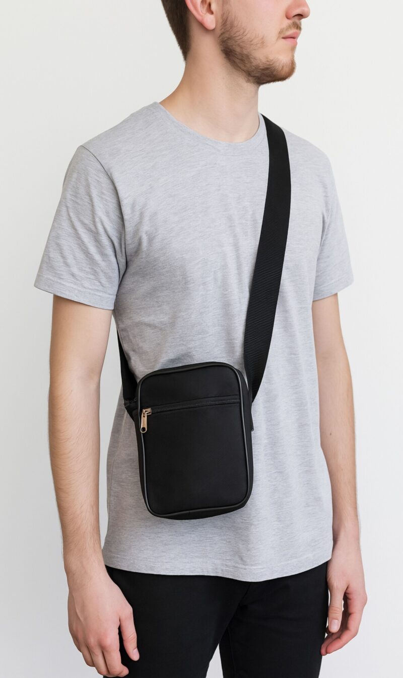 KIT com 5 Shouder Bag Mini Preta 12x17x6 cm PERSONALIZADAS - Imagem 4