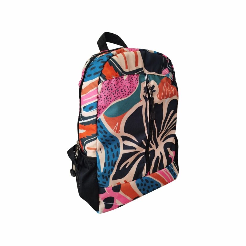 Mochila dobrável com necesaire Hibisco