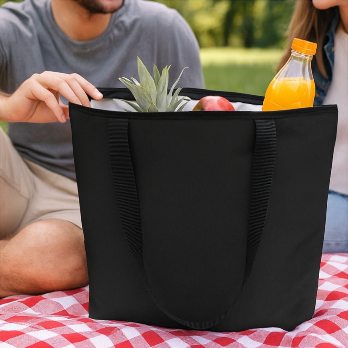 Sacola Térmica 32x32x12 Preta - Imagem 4