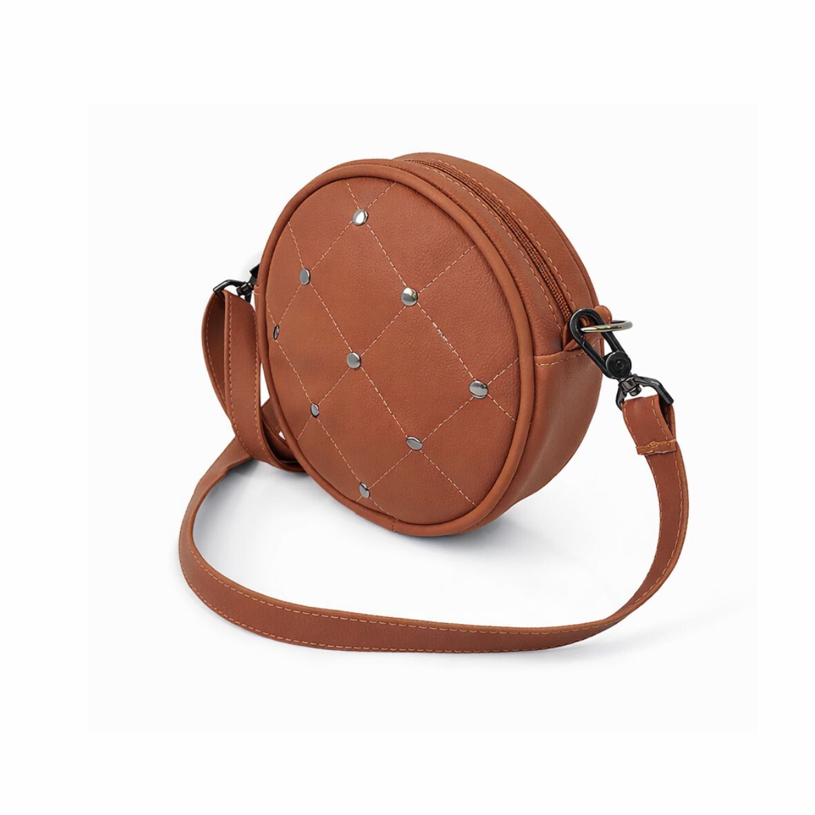 Bolsa Dot Redonda 18x18x5 Térracota - Imagem 4