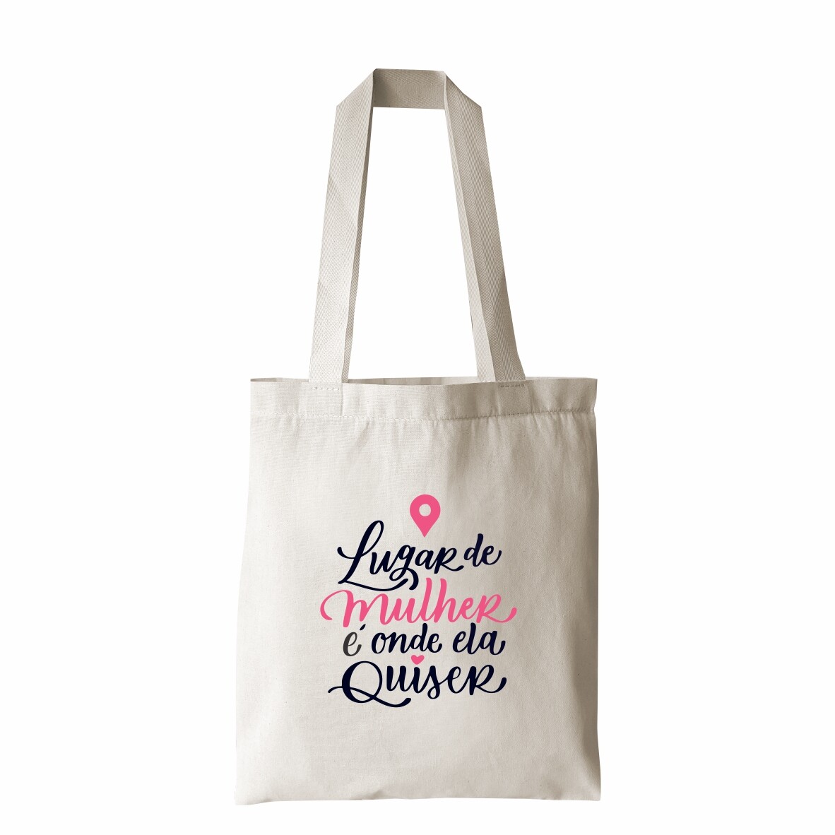 EcoBag Algodão Cru 35x40 Dia da Mulher