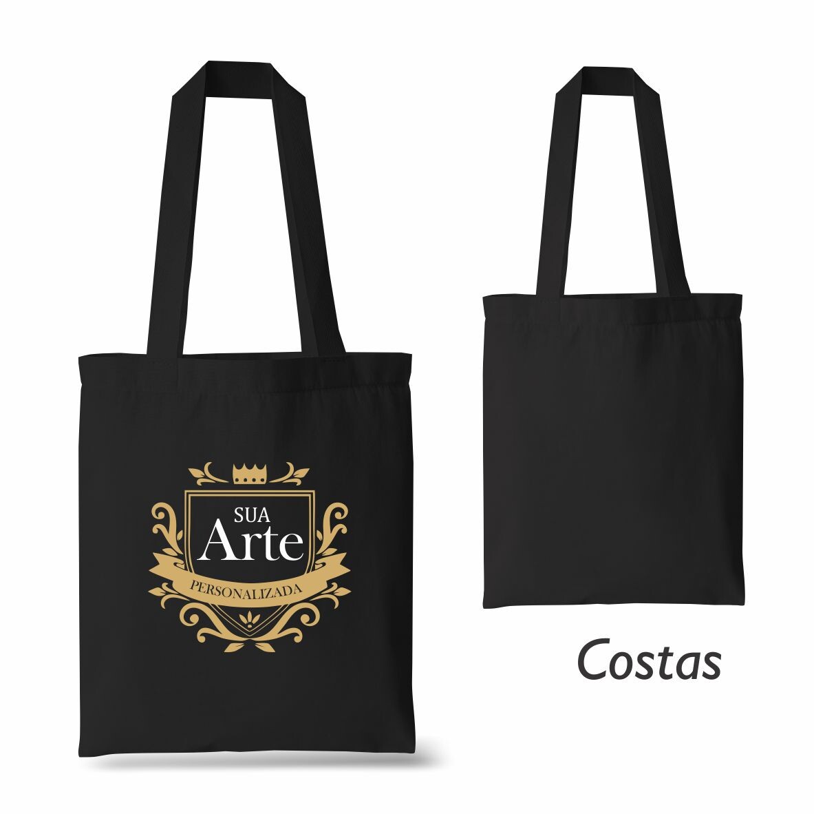 KIT 15 EcoBags PRETA 35x40 PERSONALIZADA - Imagem 6