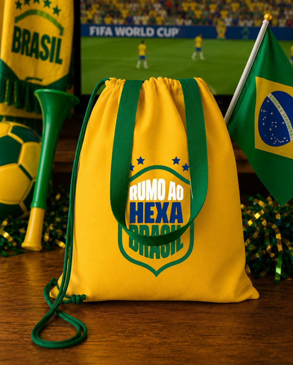 SacoBag em Lona Cru 35x40cm COPA - Imagem 6