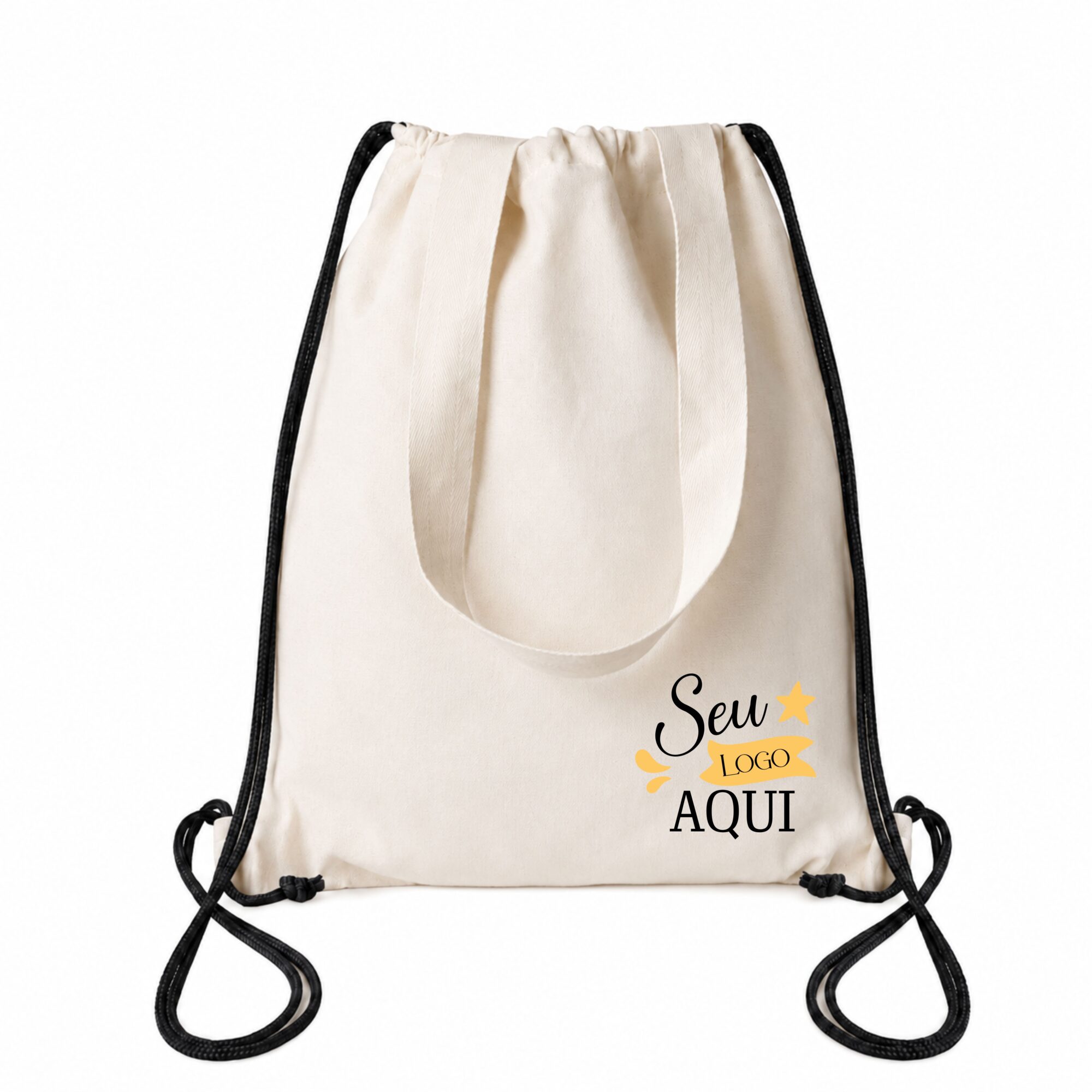 kit 50 SacoBags em Lona Cru 35x40cm Personalizada
